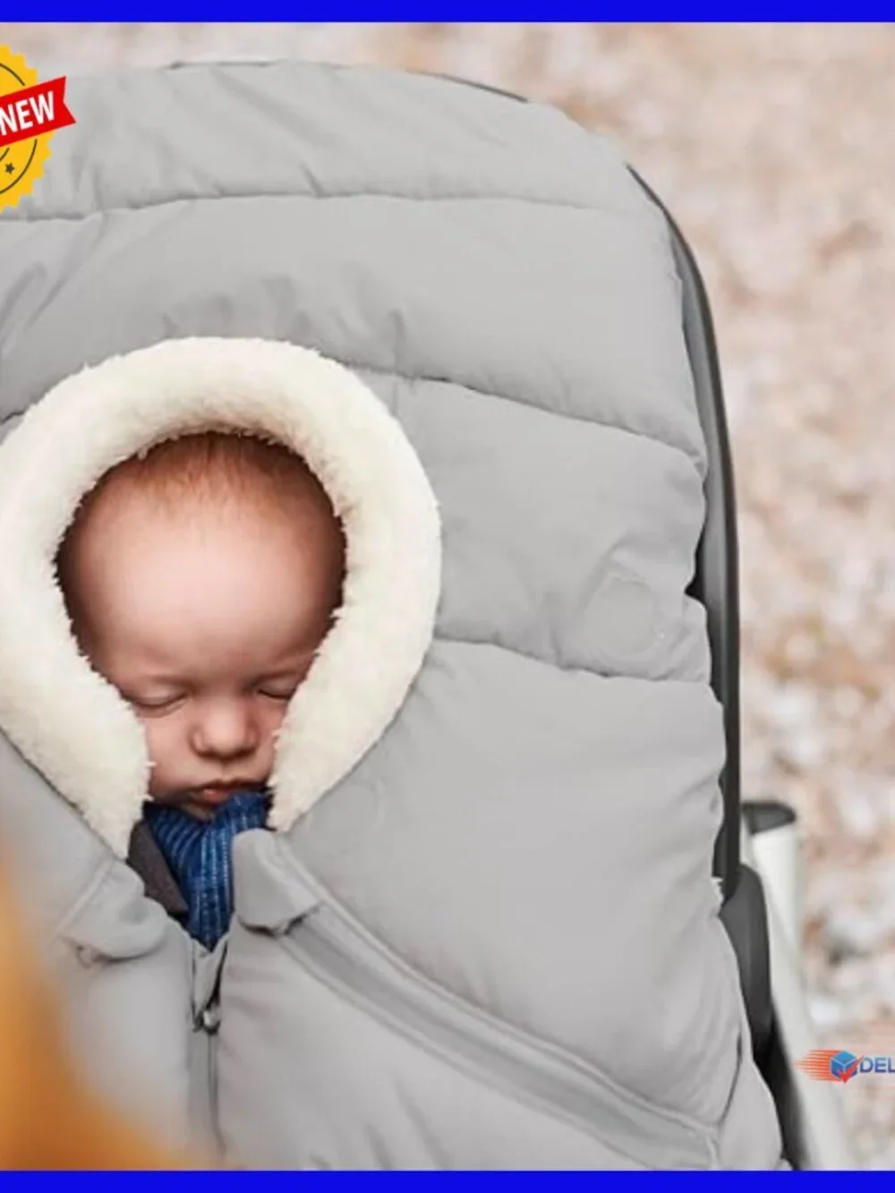 Ultra-Plush Infant Car Seat Cover, Weather-Proof Fleece Lining, Easy Attachment